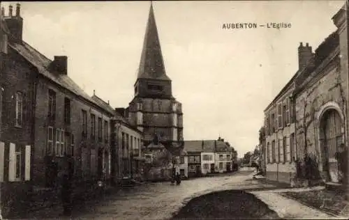 Ak Aubenton Aisne, Kirche