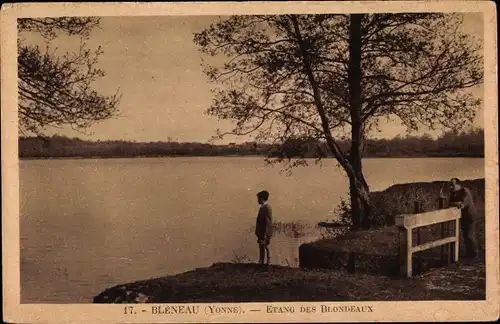 Ak Bléneau Yonne, Etang des Blondeaux