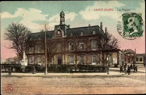 Ak Saint Ouen Seine Saint Denis, La Mairie