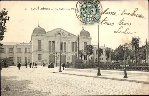 Ak Saint Denis Seine Saint Denis, La Salle des Fetes