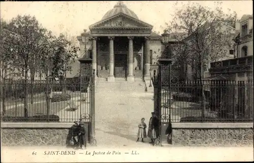 Ak Saint Denis Seine Saint Denis, La Justice de Paix