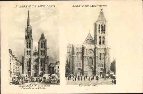 Ak Saint Denis Seine Saint Denis, Abbaye