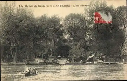 Ak Nanterre Hauts de Seine, L'Ile Fleurie