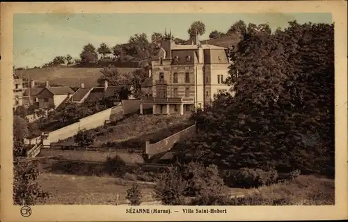 Ak Sézanne Marne, Villa Saint-Hubert