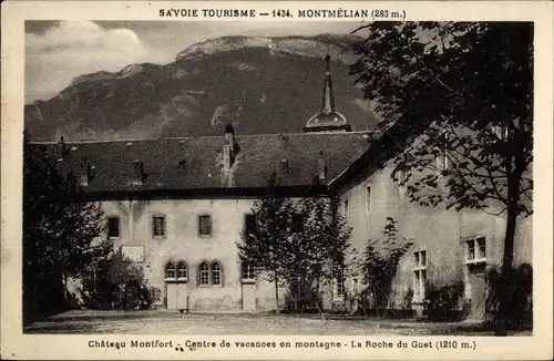 Ak Montmélian Savoie, Château Montfort, La Roche du Guet