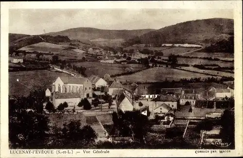 Ak Lucenay l'Évêque Saône et Loire, Gesamtansicht