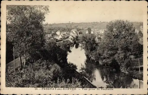 Ak Fresnay sur Sarthe, Blick von Rochaire aus