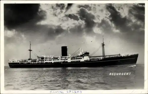 Ak Steamer Resurgent, ex. Changchow, Dampfschiff, China Navigation Co.