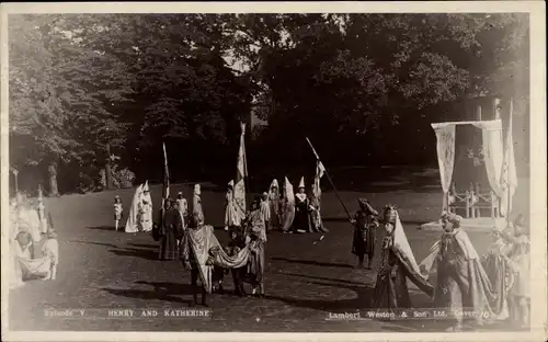 Ak Heinrich und Catharina, Englische Tracht, Fest, Adlige