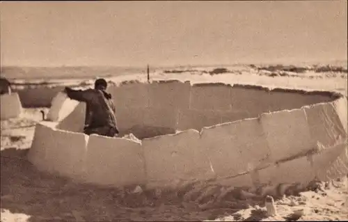 Ak Missions of America, Bau eines Iglus