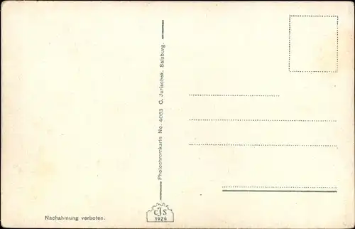 Ak Salzburg in Österreich, Ortsansicht in Scheinwerferbeleuchtung