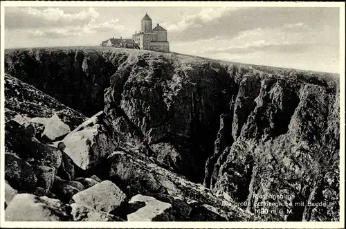 Ak Schlesien, Riesengebirge, Schneegrubenbaude, Schronisko nad Śnieżnymi Kotłami