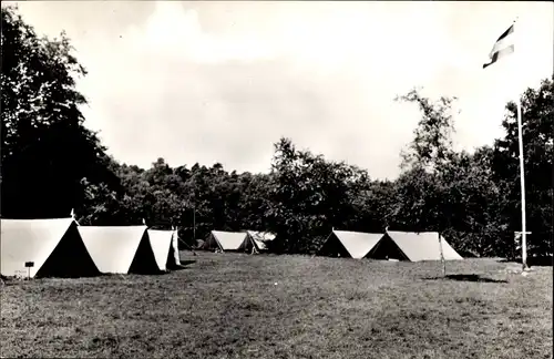 Ak Elspeet Gelderland, Zomerkamp Kinderfonds P.T.T., Stakenberg, Zeltlager