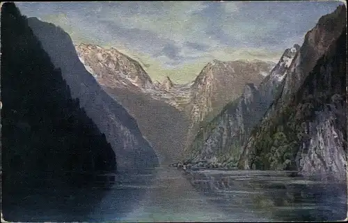 Künstler Ak  Jos. Zeller, Oberbayern, Königssee