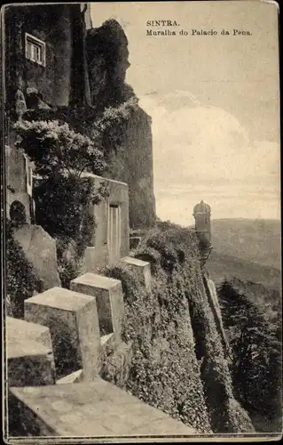 Ak Sintra Cintra Portugal, Muralba do Palacio da Pena