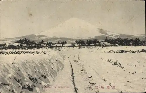 Ak Gotemba Shizuoka Japan, Schneefall