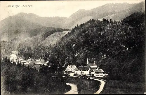 Ak Glashütte Kreuth am Tegernsee Oberbayern, Stuben