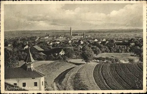 Ak Simbach am Inn Niederbayern, Braunau, Gesamtansicht