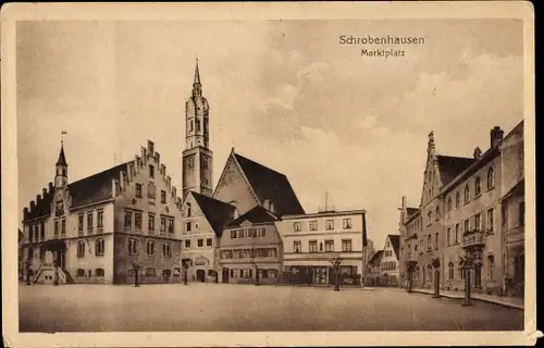 Ak Schrobenhausen in Oberbayern, Marktplatz