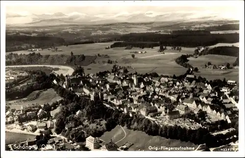 Ak Schongau in Oberbayern, Luftaufnahme