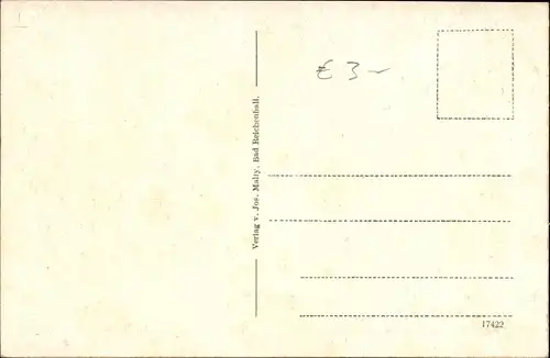 Litho Bad Reichenhall in Oberbayern, Gradierwerk, Kurpark, Springbrunnen