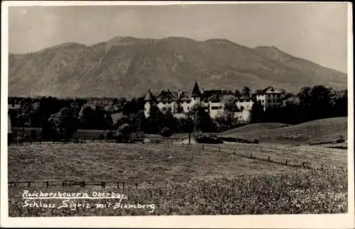 Foto Ak Reichersbeuern in Oberbayern, Schloss Sigriz, Blomberg