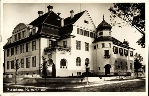 Ak Rosenheim Oberbayern, Holztechnikum