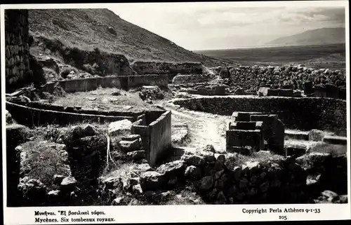Ak Mykene Griechenland, Sechs Königsgräber