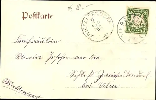 Ak Giebelstadt in Unterfranken, Freiherr v. Zobel'sches Schloss