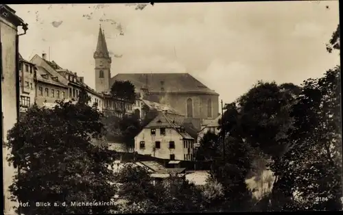 Ak Hof an der Saale Oberfranken Bayern, Michaelskirche