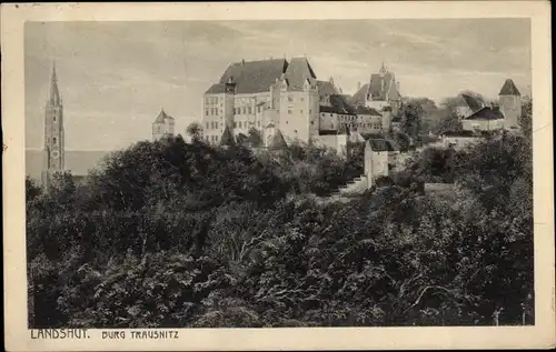 Ak Landshut in Niederbayern, Burg Trausnitz