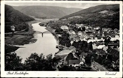 Ak Bad Karlshafen an der Weser, Gesamtansicht