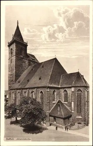 Ak Staßfurt im Salzlandkreis, Johanniskirche