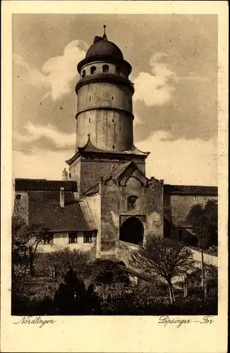Ak Nördlingen in Schwaben, Löpsinger Tor