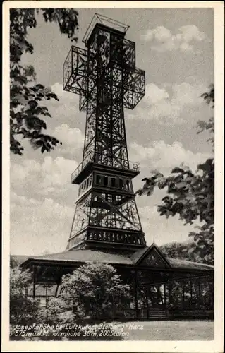 Ak Stolberg im Harz, Josephshöhe, Aussichtturm