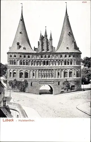 Ak Hansestadt Lübeck, Holstentor