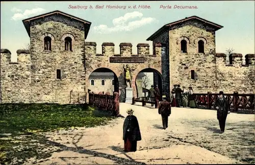 Ak Bad Homburg vor der Höhe im Taunus, Kastell Saalburg, Porta Decumana