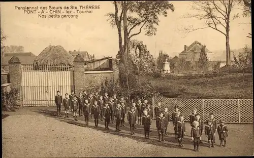 Ak Tournai Wallonien Hennegau, Pensionnat des Soeurs de Ste Therese, Petits garcons