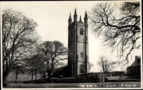 Ak Widecombe on the Moor Devon, Pfarrkirche