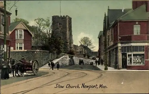 Ak Newport Monmouthshire Wales, Stow Church