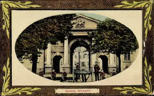 Passepartout Ak Devonport Plymouth Devon England, Kaserne