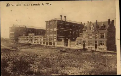 Ak Verviers Wallonia Lüttich, Staatliche Normalschule