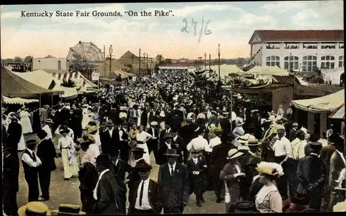Ak Louisville Kentucky USA, Kentucky State Fairgrounds, On the Pike