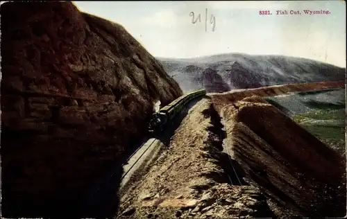 Ak Wyoming USA, Fischschnitt