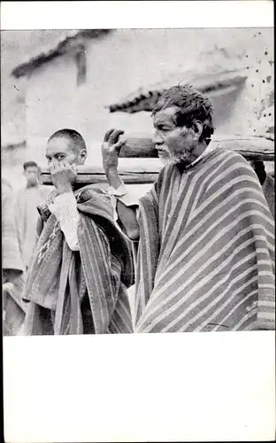 Ak Quiquijana Peru, Statuenträger