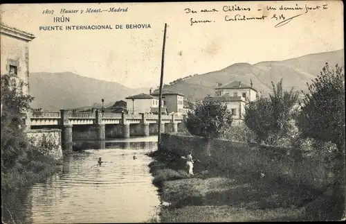 Ak Irun Baskenland Spanien, Puente de Behovia
