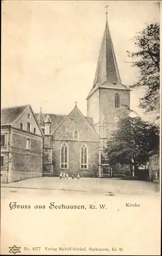 Ak Seehausen Wanzleben Börde in Sachsen Anhalt, Kirche