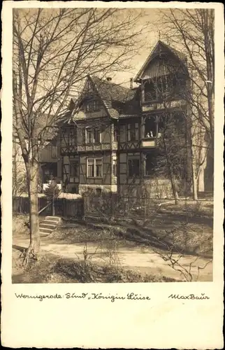 Ak Wernigerode im Harz, Bund Königin Luise