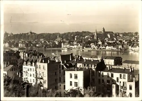 Ak Flensburg in Schleswig Holstein, Stadtansicht