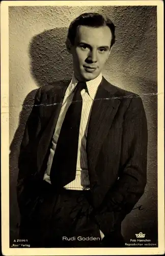 Ak Schauspieler Rudi Godden, Portrait, Ross A 2004/1, Autogramm